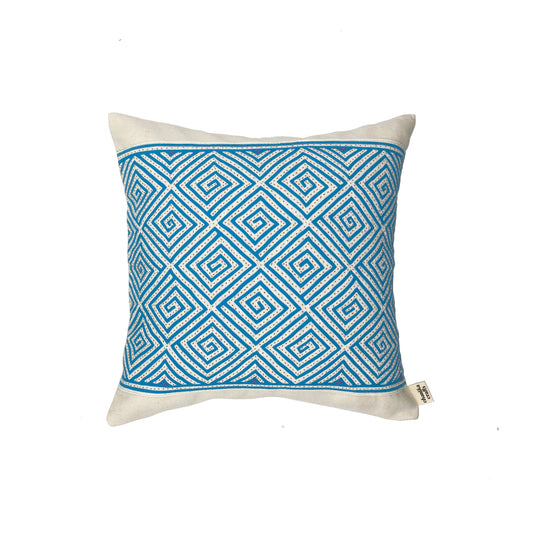 Hmong Embroideries Blue 40x40