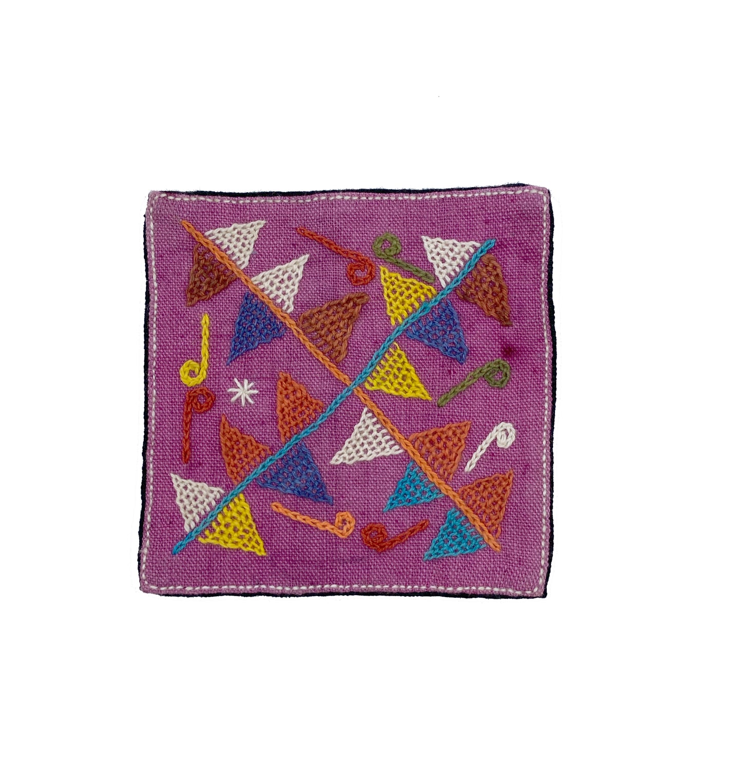 Lanten hand embroidered coasters
